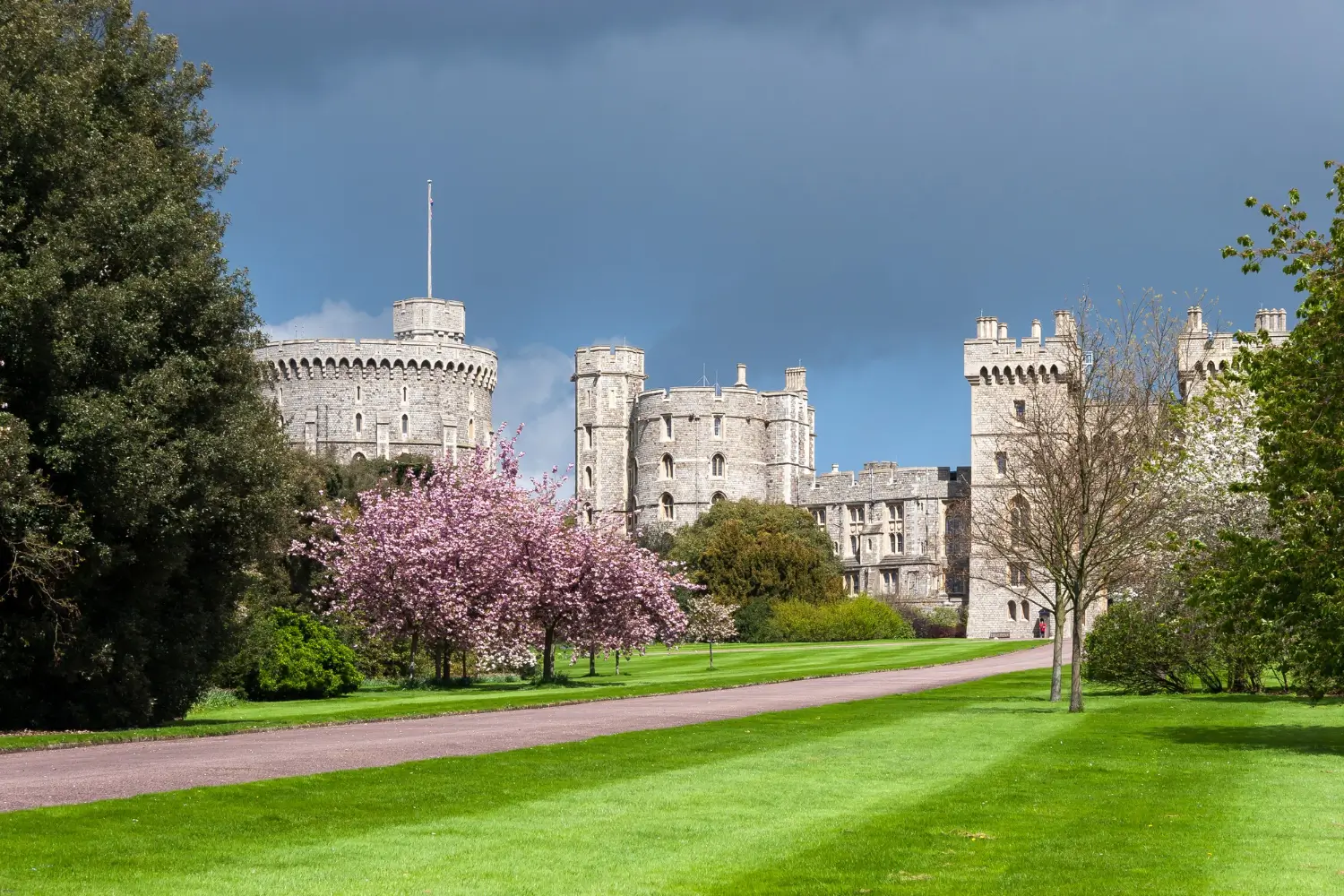 Windsor Castle aerial view Berkshire